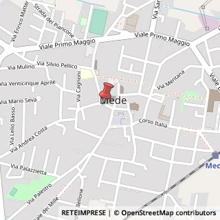 Mappa Piazza XX Settembre, 14, 27035 Mede PV, Italia, 27035 Mede, Pavia (Lombardia)