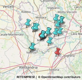 Mappa Via Cavour, 27035 Mede PV, Italia (9.433)