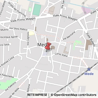 Mappa Piazza Repubblica, 39, 27035 Mede PV, Italia, 27035 Mede, Pavia (Lombardia)