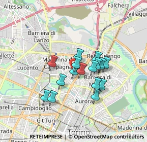 Mappa Via Arturo Colautti, 10147 Torino TO, Italia (1.27188)