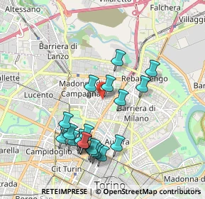 Mappa Via Arturo Colautti, 10147 Torino TO, Italia (1.9025)