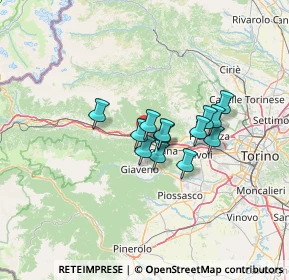 Mappa Via Carnino, 10057 Sant'Ambrogio di Torino TO, Italia (8.82692)