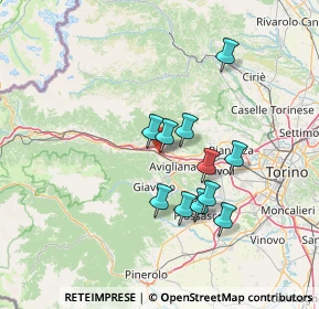 Mappa Via Carnino, 10057 Sant'Ambrogio di Torino TO, Italia (11.65818)