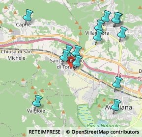 Mappa Via Carnino, 10057 Sant'Ambrogio di Torino TO, Italia (2.22286)
