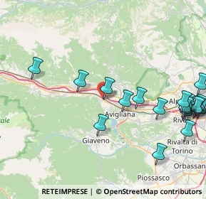 Mappa Via Carnino, 10057 Sant'Ambrogio di Torino TO, Italia (10.5395)