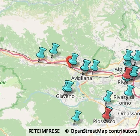 Mappa Via Carnino, 10057 Sant'Ambrogio di Torino TO, Italia (9.8245)