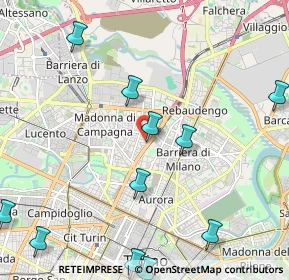 Mappa Via Tommaso Gulli, 10147 Torino TO, Italia (2.79091)