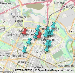 Mappa Via Tommaso Gulli, 10147 Torino TO, Italia (1.16563)