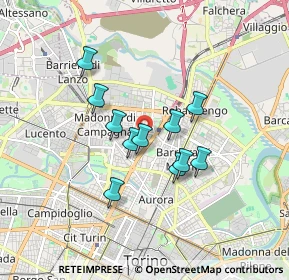 Mappa Via Tommaso Gulli, 10147 Torino TO, Italia (1.34)