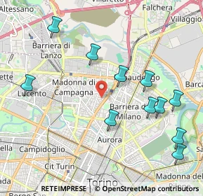 Mappa Via Tommaso Gulli, 10147 Torino TO, Italia (2.29545)