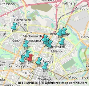 Mappa Via Tommaso Gulli, 10147 Torino TO, Italia (1.72769)