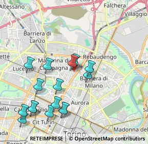 Mappa Via Tommaso Gulli, 10147 Torino TO, Italia (2.16813)