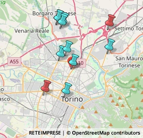 Mappa Via Tommaso Gulli, 10147 Torino TO, Italia (3.63273)