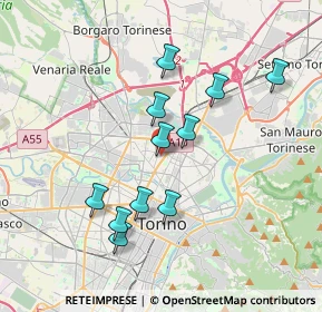 Mappa Via Tommaso Gulli, 10147 Torino TO, Italia (3.39455)