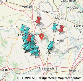 Mappa Via Luigi Pasino, 15040 Ticineto AL, Italia (12.6575)