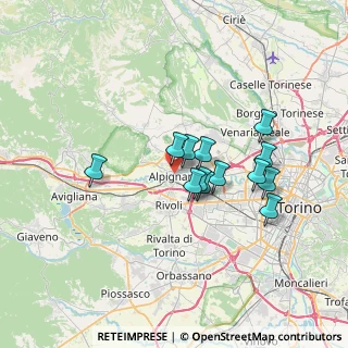Mappa Via Germain Sommeiller, 10091 Alpignano TO, Italia (5.55231)