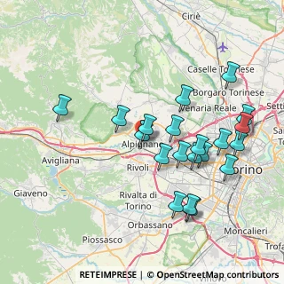 Mappa Via Germain Sommeiller, 10091 Alpignano TO, Italia (7.7635)