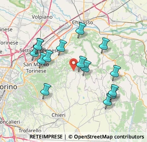 Mappa Strada Bardassano, 10090 Sciolze TO, Italia (7.342)