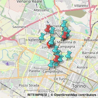 Mappa Via Foglizzo, 10151 Torino TO, Italia (1.2675)