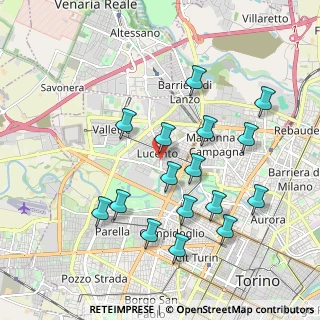 Mappa Via Foglizzo, 10151 Torino TO, Italia (1.95438)
