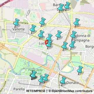 Mappa Via Foglizzo, 10151 Torino TO, Italia (1.2645)