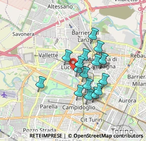 Mappa Via Foglizzo, Torino (1.33706)