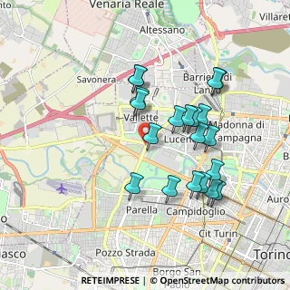 Mappa Via Torino Pianezza, 10151 Torino TO, Italia (1.701)