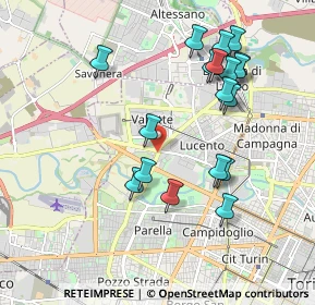 Mappa Via Torino Pianezza, 10151 Torino TO, Italia (1.98222)