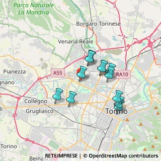 Mappa Via Torino Pianezza, 10151 Torino TO, Italia (2.95833)