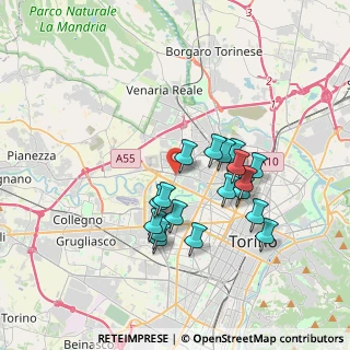 Mappa Via Torino Pianezza, 10151 Torino TO, Italia (3.16056)