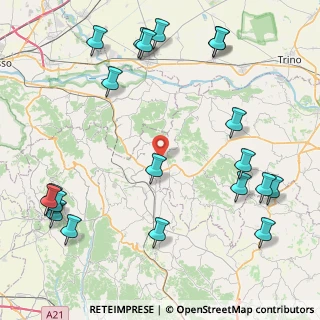 Mappa Via Gianoli, 15020 Murisengo AL, Italia (11.3405)