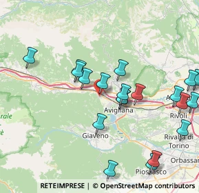 Mappa Via Valgioie, 10057 Sant'ambrogio di Torino TO, Italia (8.756)