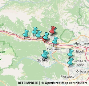 Mappa Via Valgioie, 10057 Sant'ambrogio di Torino TO, Italia (5.0325)