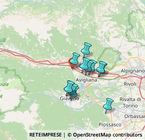 Mappa Via Valgioie, 10057 Sant'ambrogio di Torino TO, Italia (5.10833)
