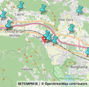 Mappa Via Valgioie, 10057 Sant'ambrogio di Torino TO, Italia (2.60182)