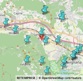 Mappa Via Valgioie, 10057 Sant'ambrogio di Torino TO, Italia (2.61)