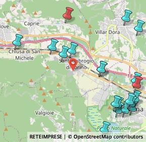 Mappa Via Valgioie, 10057 Sant'ambrogio di Torino TO, Italia (2.8965)