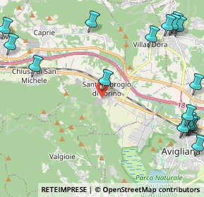 Mappa Via Valgioie, 10057 Sant'ambrogio di Torino TO, Italia (3.29056)