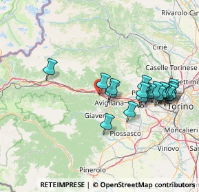 Mappa Via Valgioie, 10057 Sant'ambrogio di Torino TO, Italia (14.6085)