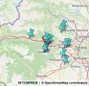 Mappa Via Valgioie, 10057 Sant'ambrogio di Torino TO, Italia (9.82385)