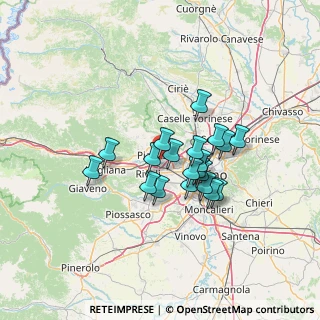 Mappa Via Torino, 10044 Druento TO, Italia (10.236)