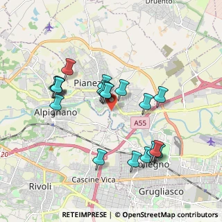 Mappa Via Torino, 10044 Druento TO, Italia (1.7415)