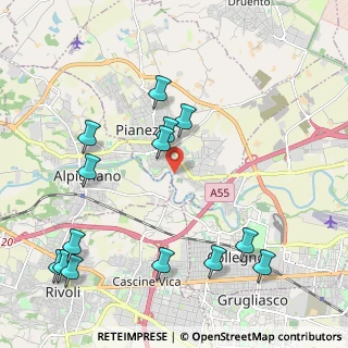 Mappa Via Torino, 10044 Druento TO, Italia (2.52214)