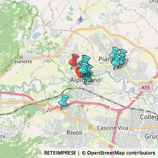 Mappa Via A. F. Philips, 10091 Alpignano TO, Italia (1.14286)