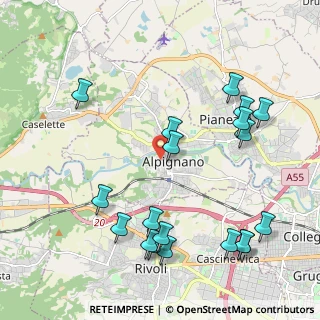 Mappa Via Philips, 10091 Alpignano TO, Italia (2.44737)