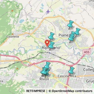 Mappa Via A. F. Philips, 10091 Alpignano TO, Italia (2.24364)