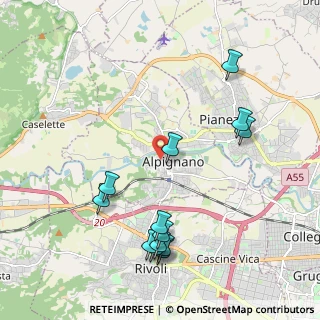 Mappa Via A. F. Philips, 10091 Alpignano TO, Italia (2.31385)