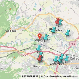 Mappa Via Philips, 10091 Alpignano TO, Italia (2.57071)