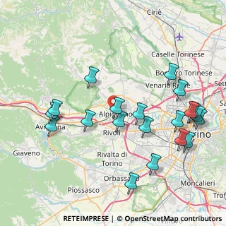 Mappa Via Philips, 10091 Alpignano TO, Italia (9.034)