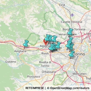 Mappa Via Mazzini, 10091 Alpignano TO, Italia (5.73077)